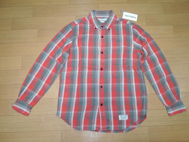 新品ワコマリアWACKO MARIAチェックネルシャツM赤GUILTY < ブランド  新品ワコマリアWACKO MARIAチェックネルシャツM赤GUILTY  < ブランドの