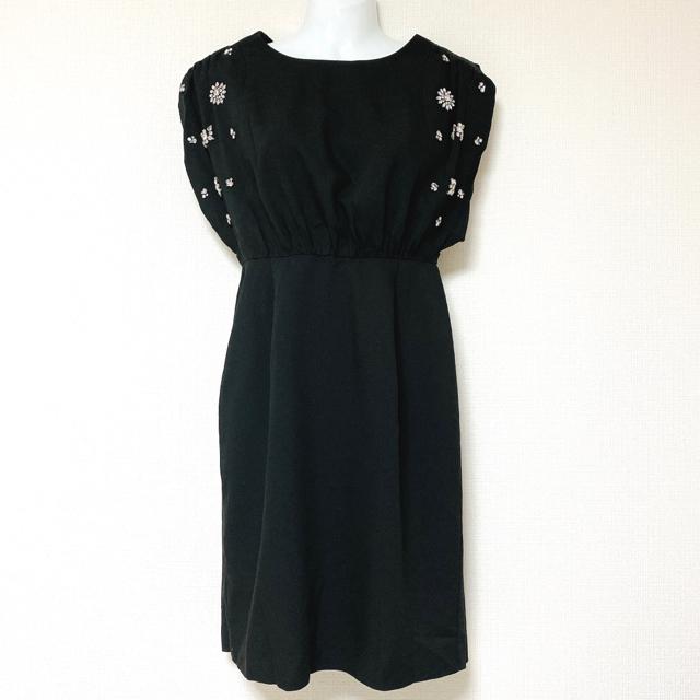 LimitlessLuxury黒シルバービジューパーティードレスワンピース < ブランド LimitlessLuxury黒シルバービジューパーティードレスワンピース < ブランドの