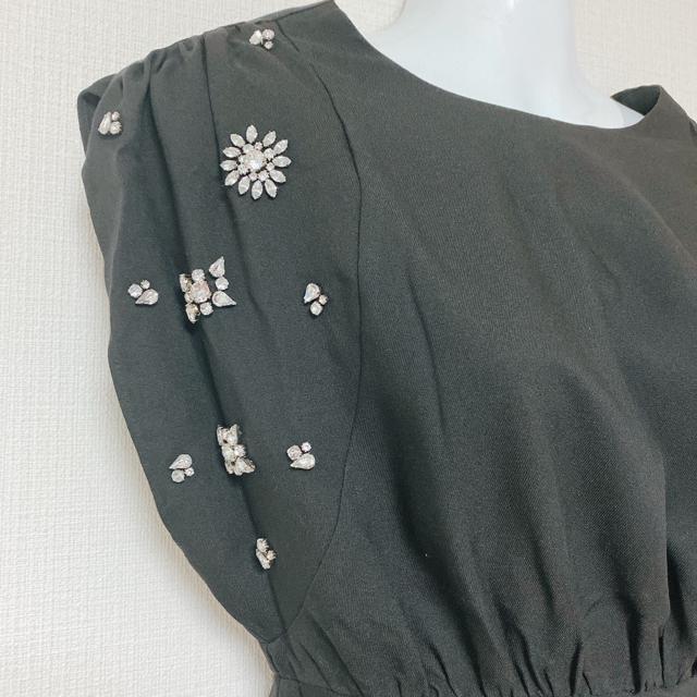 LimitlessLuxury黒シルバービジューパーティードレスワンピース < ブランド LimitlessLuxury黒シルバービジューパーティードレスワンピース < ブランドの