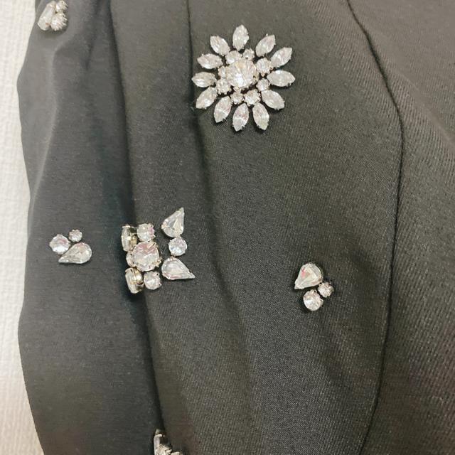 LimitlessLuxury黒シルバービジューパーティードレスワンピース < ブランド LimitlessLuxury黒シルバービジューパーティードレスワンピース < ブランドの