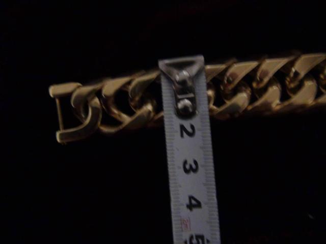 ブレスレット ダブル喜平 金色ステンレス めちや太 6面カット 中折れクリップ式!。 < 男性アクセサリー/時計  ブレスレット ダブル喜平 金色ステンレス めちや太 6面カット 中折れクリップ式!。 < 男性アクセサリー/時計の