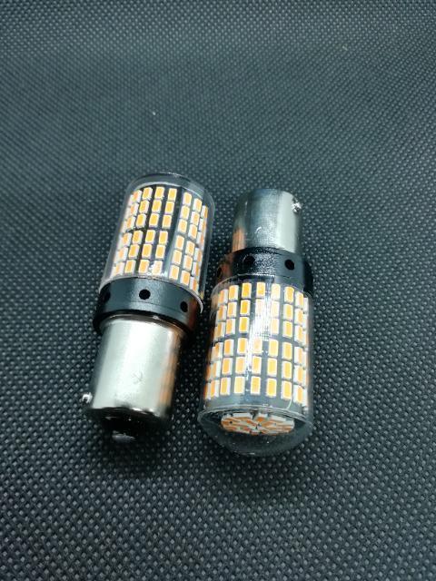 ポン付!ハイフラ内蔵ウインカー■G18.S25 LED 144発 爆光チップ搭載 2個 アンバー 12v.24v < 自動車/バイク ポン付!ハイフラ内蔵ウインカー■G18.S25 LED 144発 爆光チップ搭載 2個 アンバー 12v.24v < 自動車/バイク