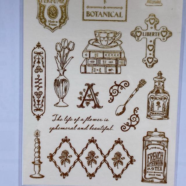 アンティーク 金 コラージュ 素材 デコレーション シール マスキングテープ N2m < インテリア/ライフ  アンティーク 金 コラージュ 素材 デコレーション シール マスキングテープ N2m < インテリア/ライフの