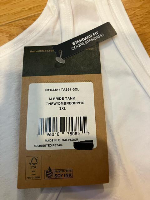 THE NORTH FACE 超超大きいsize3XL   タンクトップ  白 < ブランド  THE NORTH FACE 超超大きいsize3XL   タンクトップ  白 < ブランドの