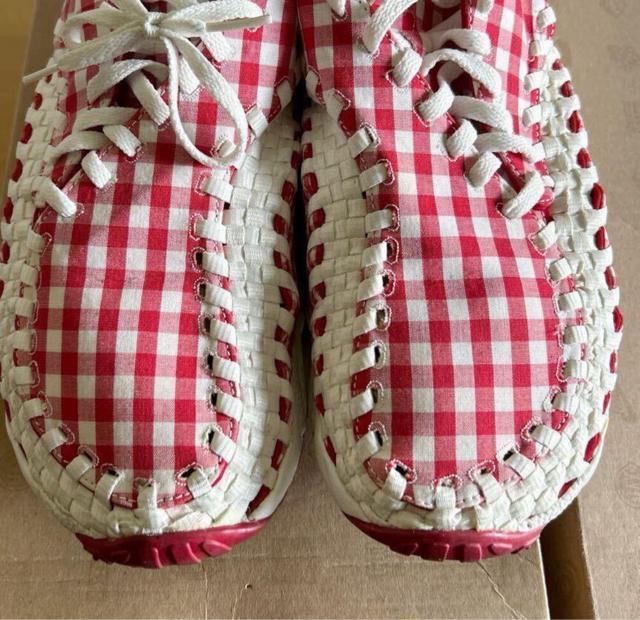 NIKE AIR FOOTSCAPE WOVEN MOTION Gingham Pack Red 28.5cm iCL MK  uh 