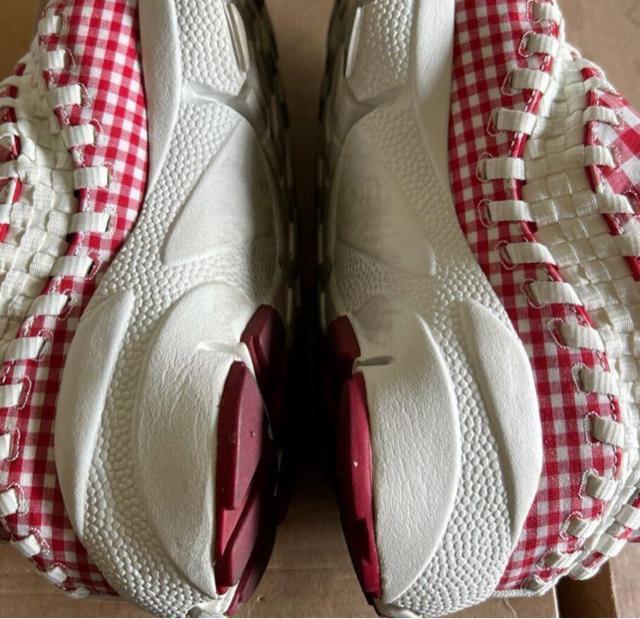 NIKE AIR FOOTSCAPE WOVEN MOTION Gingham Pack Red 28.5cm iCL MK  uh 