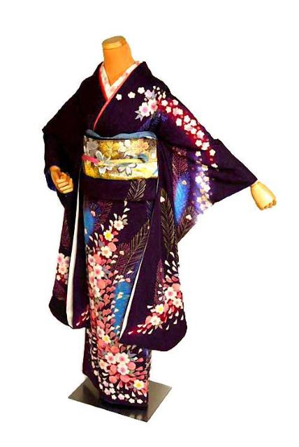 【最高峰】新品同様 桐屋(翠山工房)【徳永憲峯】絞り 孔雀羽文 暈染め 銀通地 振袖 身丈161cm 裄丈66.5cm T3429 < 女性ファッション  【最高峰】新品同様 桐屋(翠山工房)【徳永憲峯】絞り 孔雀羽文 暈染め 銀通地 振袖 身丈161cm 裄丈66.5cm T3429  < 女性ファッションの