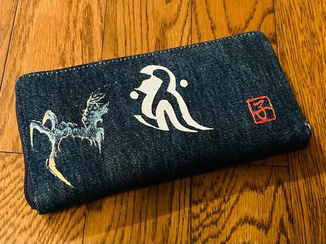龍 ドラゴン デニム 財布 ウォレット レザー 本革 梵字 メンズ レディース < 男性ファッション  龍 ドラゴン デニム 財布 ウォレット レザー 本革 梵字 メンズ レディース < 男性ファッションの