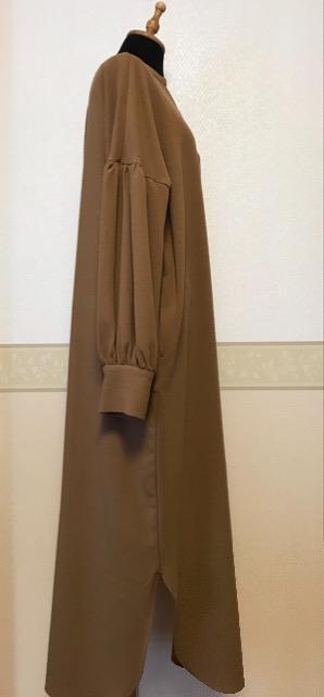 items URBAN RESEARCH ふんわり袖 ロングワンピース 茶 < ブランド  items URBAN RESEARCH ふんわり袖 ロングワンピース 茶 < ブランドの