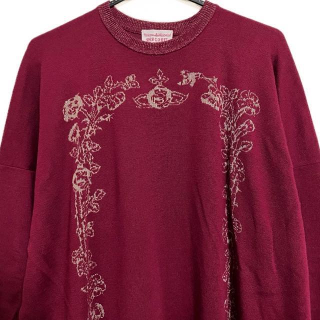 ヴィヴィアンウエストウッド オーブ 花柄 額縁 変形 長袖 ニット < ブランド ヴィヴィアンウエストウッド オーブ 花柄 額縁 変形 長袖 ニット < ブランドの