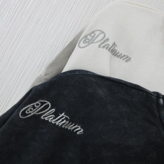 NEW最新bkML【Dealivez】Platinum・ピンスト 特殊加工 刺繍 スウェットTシャツ < 男性ファッション  NEW最新bkML【Dealivez】Platinum・ピンスト 特殊加工 刺繍 スウェットTシャツ < 男性ファッションの