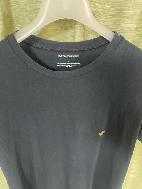 EMPORIO ARMANI GA Tシャツ 黒バックロゴ ストレッチ サイズL < ブランド  EMPORIO ARMANI GA Tシャツ 黒バックロゴ ストレッチ サイズL < ブランドの