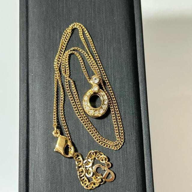 美品 Christian Dior クリスチャン ディオール ネックレス オーバル GP ラインストーン レディース < ブランド 美品 Christian Dior クリスチャン ディオール ネックレス オーバル GP ラインストーン レディース < ブランドの