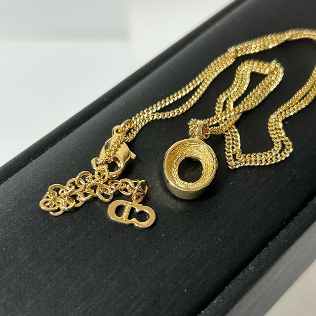 美品 Christian Dior クリスチャン ディオール ネックレス オーバル GP ラインストーン レディース < ブランド 美品 Christian Dior クリスチャン ディオール ネックレス オーバル GP ラインストーン レディース < ブランドの