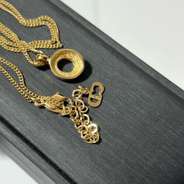 美品 Christian Dior クリスチャン ディオール ネックレス オーバル GP ラインストーン レディース < ブランド 美品 Christian Dior クリスチャン ディオール ネックレス オーバル GP ラインストーン レディース < ブランドの