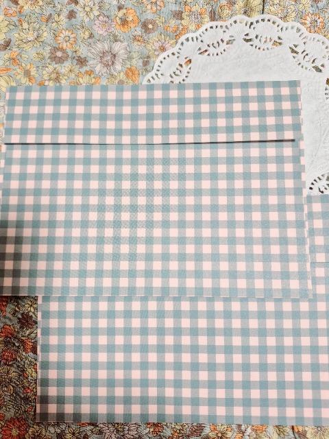 お裾分け☆チェック柄封筒2枚☆ < インテリア/ライフ お裾分け☆チェック柄封筒2枚☆ < インテリア/ライフの