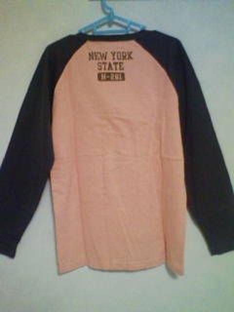 Aー339☆新品☆長袖ラグランカレッジTシャツ L < 男性ファッション  Aー339☆新品☆長袖ラグランカレッジTシャツ L < 男性ファッションの