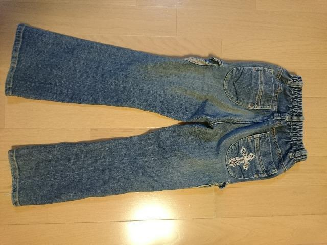 女児デニムズボン/ジーパン/ジーンズ/キッズパンツ/サイズ120p < キッズ/ベビー  女児デニムズボン/ジーパン/ジーンズ/キッズパンツ/サイズ120p < キッズ/ベビーの