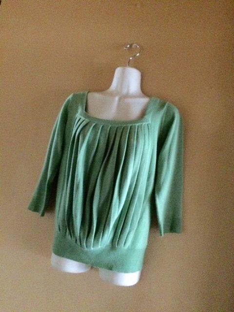 【即決】AFTER ALL◆柔らか&七分袖◆グリーンプリーツニット < 女性ファッション  【即決】AFTER ALL◆柔らか&七分袖◆グリーンプリーツニット  < 女性ファッションの