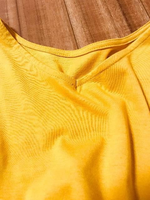 新品☆薄手長袖大きなフレア袖2WAYトップス*イエローM < 女性ファッション  新品☆薄手長袖大きなフレア袖2WAYトップス*イエローM < 女性ファッションの