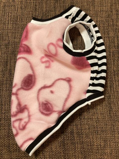 ハンドメイド スヌーピー シャツ フリース ボーダー 犬 L < ペット/手芸/園芸  ハンドメイド スヌーピー シャツ フリース ボーダー 犬 L < ペット/手芸/園芸の