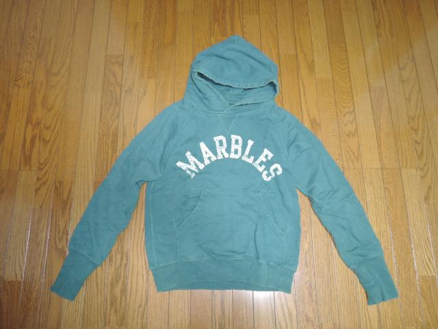 MARBLES マーブルズ スウェット パーカー 38S 緑 プルオーバーHOODIE ロゴ LOGO 加工 TMT < ブランド  MARBLES マーブルズ スウェット パーカー 38S 緑 プルオーバーHOODIE ロゴ LOGO 加工 TMT  < ブランドの