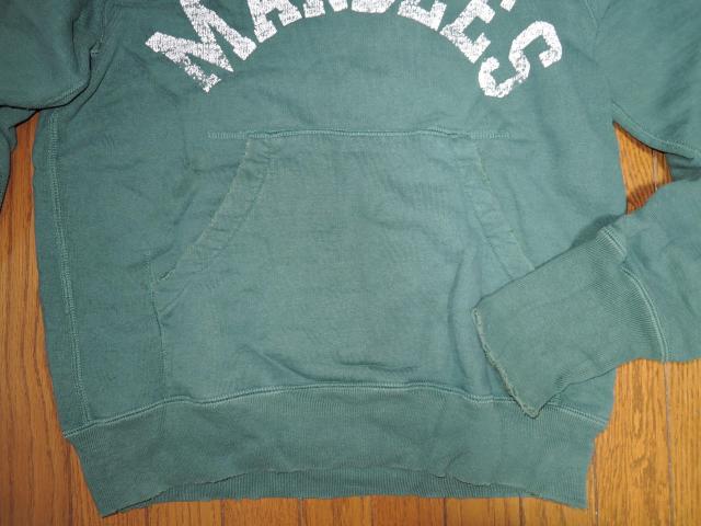 MARBLES マーブルズ スウェット パーカー 38S 緑 プルオーバーHOODIE ロゴ LOGO 加工 TMT < ブランド  MARBLES マーブルズ スウェット パーカー 38S 緑 プルオーバーHOODIE ロゴ LOGO 加工 TMT < ブランドの
