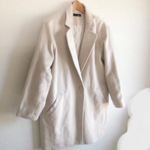 ◆Re:EDIT/リエディ◆選べる裏地付きあったかチェスターコート★ホワイトM*定番アウター♪ < 女性ファッション  ◆Re:EDIT/リエディ◆選べる裏地付きあったかチェスターコート★ホワイトM*定番アウター♪ < 女性ファッションの