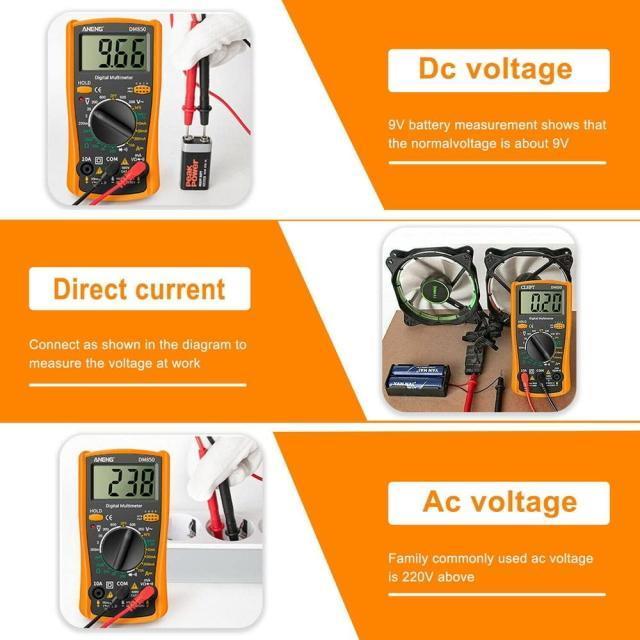 高機能デジタルテスター オレンジ デジタルマルチメータ電気自動AC/DC 電流 電圧 抵抗 計測 電圧電流測定器 < 自動車/バイク 高機能デジタルテスター オレンジ デジタルマルチメータ電気自動AC/DC 電流 電圧 抵抗 計測 電圧電流測定器 < 自動車/バイク