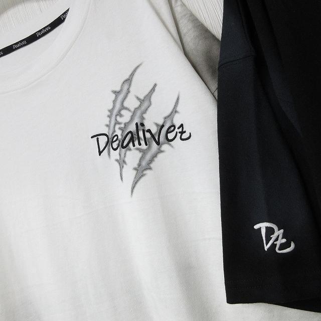 NEW最新bkF【Dealivez】Platinum・ 特殊加工 ロゴ刺繍 オーバーTシャツ < 男性ファッション  NEW最新bkF【Dealivez】Platinum・ 特殊加工 ロゴ刺繍 オーバーTシャツ < 男性ファッションの