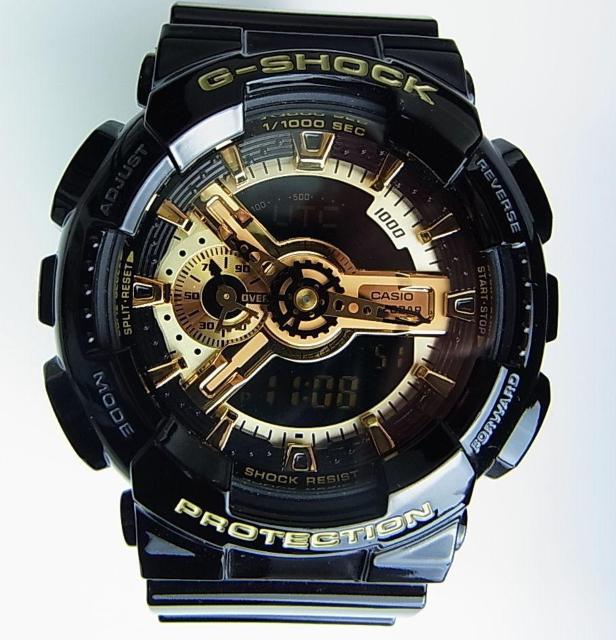 正規未使用カシオ CASIO G-SHOCK GA-110GB-1AJF デジアナ ブラック×ゴールド腕時計 ジーショック < ブランド  正規未使用カシオ CASIO G-SHOCK GA-110GB-1AJF デジアナ ブラック×ゴールド腕時計 ジーショック < ブランドの