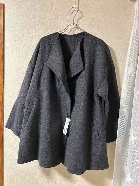 新品タグ付きユニクロ★手触り抜群ウール混ダブルフェイスショートコート < ブランド 新品タグ付きユニクロ★手触り抜群ウール混ダブルフェイスショートコート < ブランドの