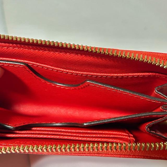 MICHAEL KORS マイケルコース レザー ラウンドファスナー 財布 ウォレット 札入れ カード入れ レッド < ブランド MICHAEL KORS マイケルコース レザー ラウンドファスナー 財布 ウォレット 札入れ カード入れ レッド < ブランドの