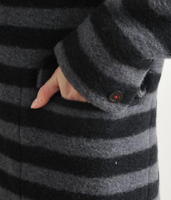 ゴールデンベアGolden Bearボーダースライバーニットコート < 女性ファッション  ゴールデンベアGolden Bearボーダースライバーニットコート < 女性ファッションの