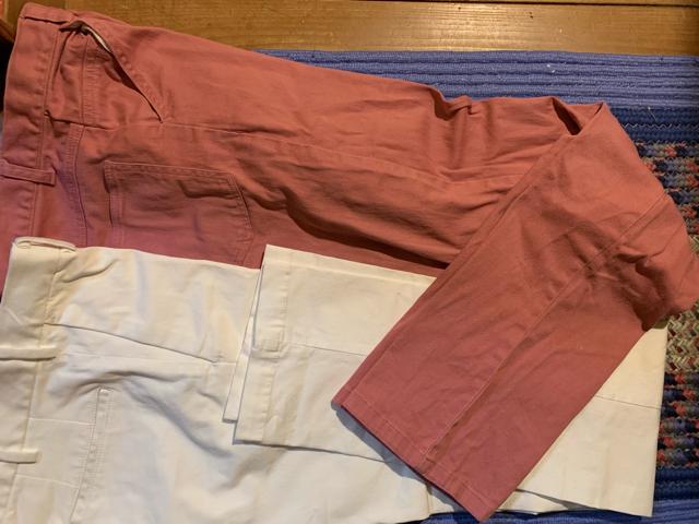 【UNIQLO】 白色ストレッチ パンツ 他2枚 送料無料 < ブランド  【UNIQLO】 白色ストレッチ パンツ 他2枚 送料無料 < ブランドの