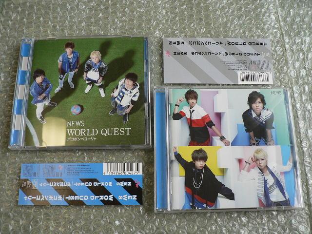 NEWS【WORLD QUEST/ポコポンペコーリャ】2CD+DVD/初回盤2種set < タレントグッズ  NEWS【WORLD QUEST/ポコポンペコーリャ】2CD+DVD/初回盤2種set  < タレントグッズの
