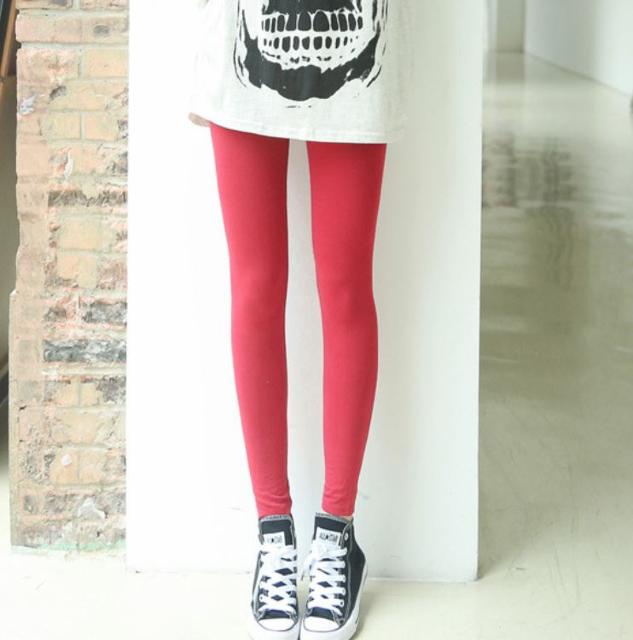 送料無料 レディース 無地 カラー  レギンス ストレッチ レギンス パンツ ローズ < 女性ファッション  送料無料 レディース 無地 カラー  レギンス ストレッチ レギンス パンツ ローズ  < 女性ファッションの