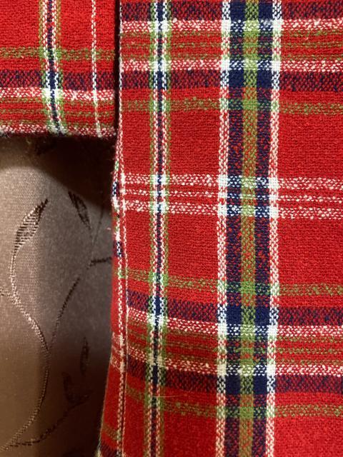 1384.レトロ☆子供着物☆リメイクにも☆赤チェック柄 < キッズ/ベビー  1384.レトロ☆子供着物☆リメイクにも☆赤チェック柄 < キッズ/ベビーの