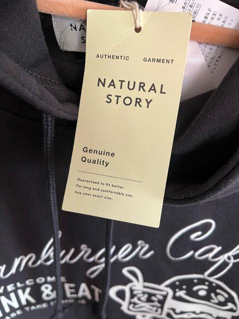 Mサイズ!ブランド品!NATURAL STORY(ナチュラルストリー)男女兼用!濃チャコール系色合い!長袖パーカー!丈短め!新品! < 男性ファッション  Mサイズ!ブランド品!NATURAL STORY(ナチュラルストリー)男女兼用!濃チャコール系色合い!長袖パーカー!丈短め!新品! < 男性ファッションの