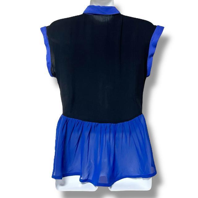 【MAISON GILFY】シフォン切替☆バイカラーペプラムシャツ < ブランド  【MAISON GILFY】シフォン切替☆バイカラーペプラムシャツ < ブランドの