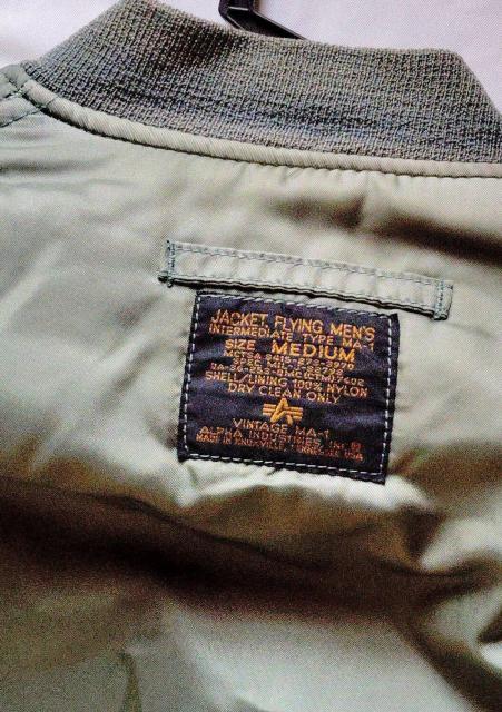 ALPHA INDUSTRIES MA-1  TCYMEDIUM  jt@bV 