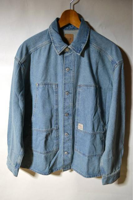 新品 GAP ギャップ デニム オーバーサイズ ユーティリティ シャツジャケット M メンズ 秋冬 カバーオール デニムジャケット < ブランド 新品 GAP ギャップ デニム オーバーサイズ ユーティリティ シャツジャケット M メンズ 秋冬 カバーオール デニムジャケット < ブランドの