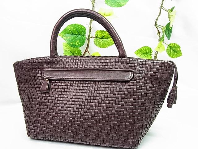 正規美品DOAN(ドアン)レザー編み込みハンドバッグ MADE IN JAPAN チョコカラー < 女性ファッション 正規美品DOAN(ドアン)レザー編み込みハンドバッグ MADE IN JAPAN チョコカラー < 女性ファッションの