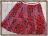 カルヴェン プリントミニスカート 赤