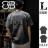Lサイズ◆アメリカンレトロ 綿100% 浮世絵プリントTシャツ グレー エイトボアー◆k51