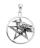 MM: Silver Raven Pentacle Pendant