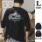 黒L◆ヘビーウェイト長袖Tシャツ 260g 厚手 ゆったり アウトドア マウンテンプリント◆k17