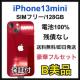 B 100% iPhone 13 mini 128 GB SIMt[ {