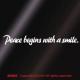 Peace begins with smile./XebJ[(15cm/jOόf