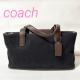 COACH �R�[�` �g�[�g�o�b�O �n���h�o�b�O 6137 �L�����o�X ���U�[ �u���b�N �u���E�� �V���o�[���� ���f�B�[�X